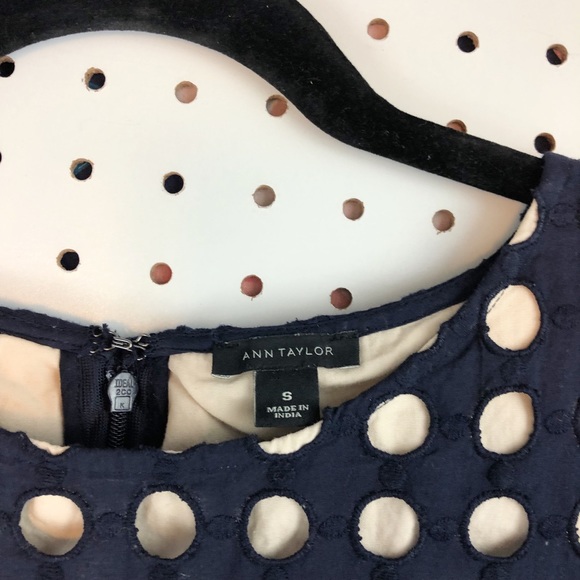 ANN TAYLOR polka dot crop top swiss dot swing mod - Picture 5 of 8